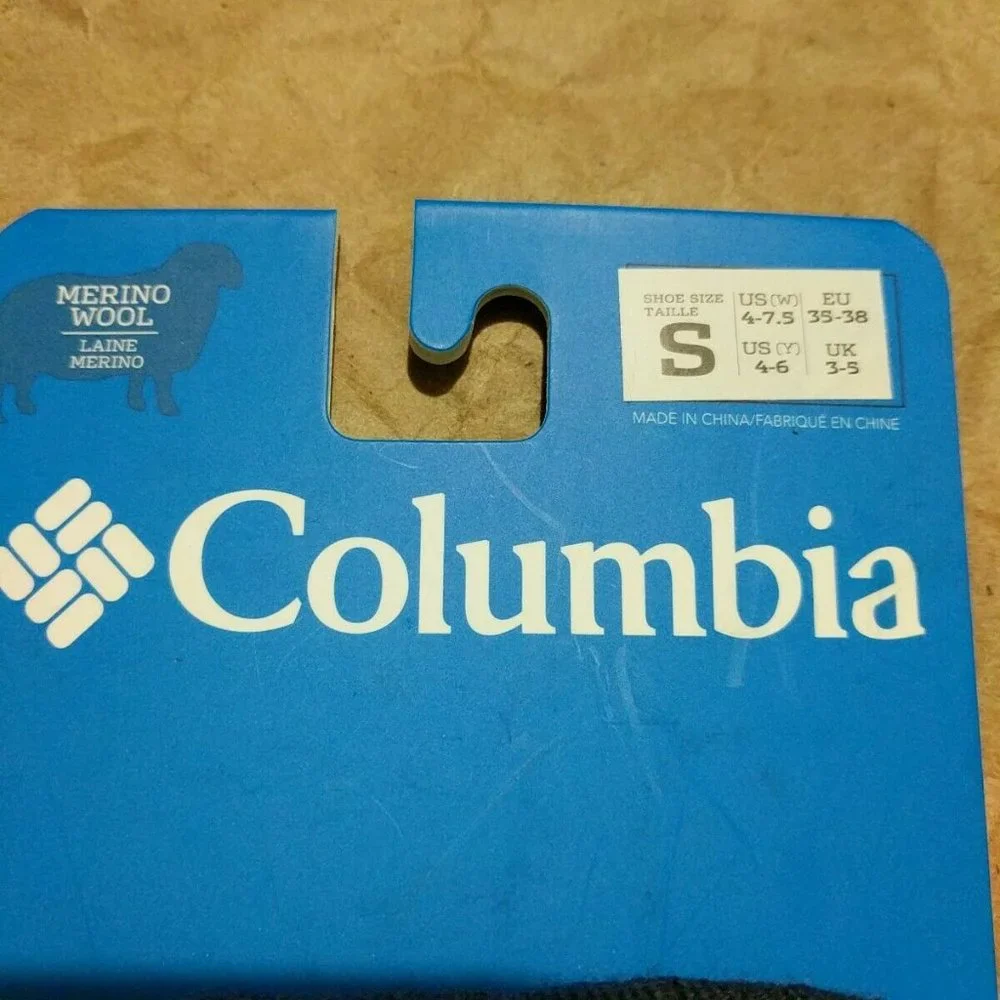 Columbia Hike Randonnee Lightweight Merino Wool Size S (4-7.5) - Picture 2 of 4